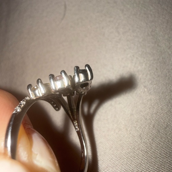 Natural Multi-Color Tourmaline Ring — Sterling Silver - Picture 3 of 6